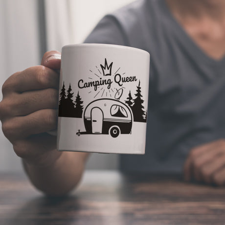 Camping Queen Kaffeebecher mit wunderschönen Reisemotiven