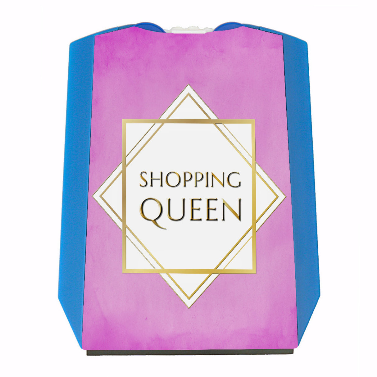 Shopping-Queen Parkscheibe mit Goldrahmen mit 2 Einkaufswagenchips