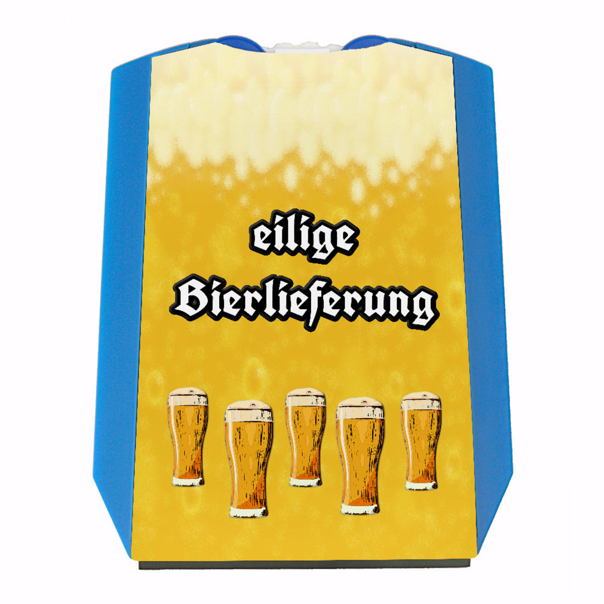 Bier Parkscheibe mit Spruch eilige Bierlieferung mit 2 Einkaufswagenchips