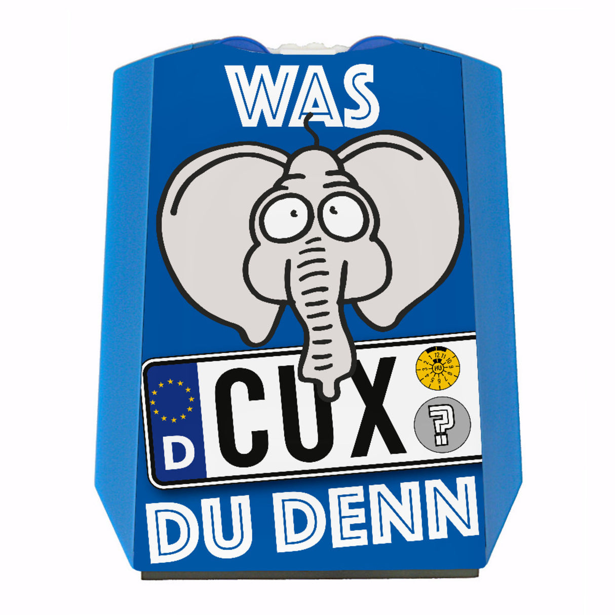 Was CUX-DU denn Parkscheibe mit lustigem Elefant und 2 Einkaufswagenchips