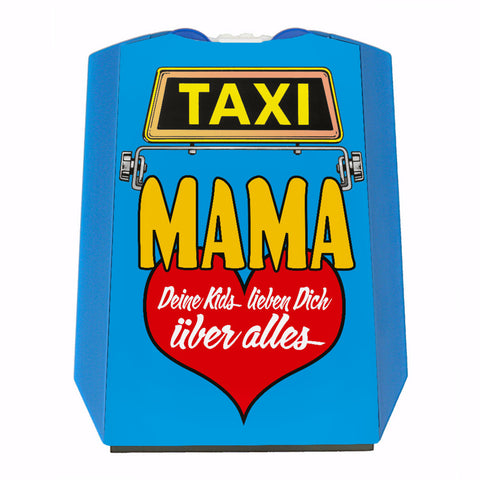 TAXI Mama deine Kids lieben dich Parkscheibe in mit 2 Einkaufswagenchips