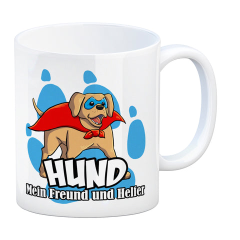 Kaffeebecher mit Superhelden - Labrador - Hund mein Freund und Helfer