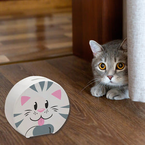 Spardose aus Keramik mit niedlichem Katzen-Gesicht - für kleine Kinder