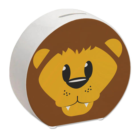 Spardose aus Keramik mit niedlichem Löwen-Gesicht - für kleine Kinder