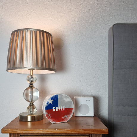 Spardose mit Chile-Flagge im Used Look - Sparschwein für Urlauber