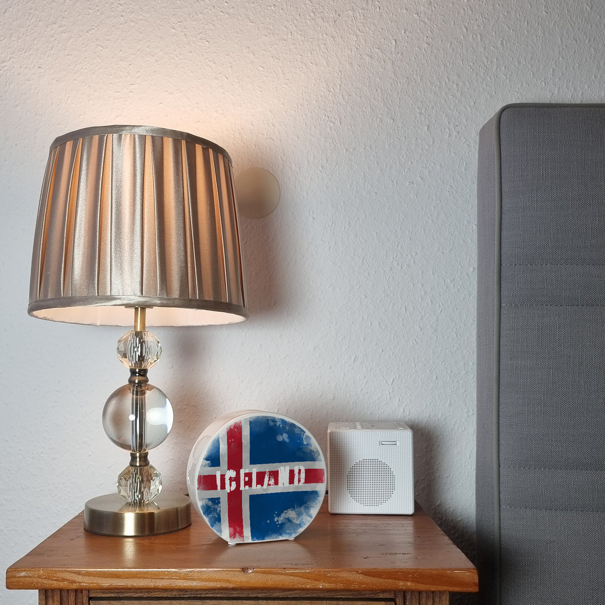 Spardose mit Island-Flagge im Used Look - Sparschwein für Urlauber