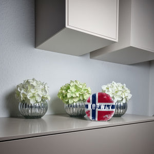 Spardose mit Norwegen-Flagge im Used Look - Sparschwein für Urlauber