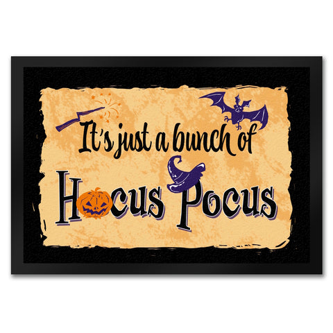 Fußmatte mit Halloween Motiv und Spruch - It's just a bunch of Hocus Pocus -