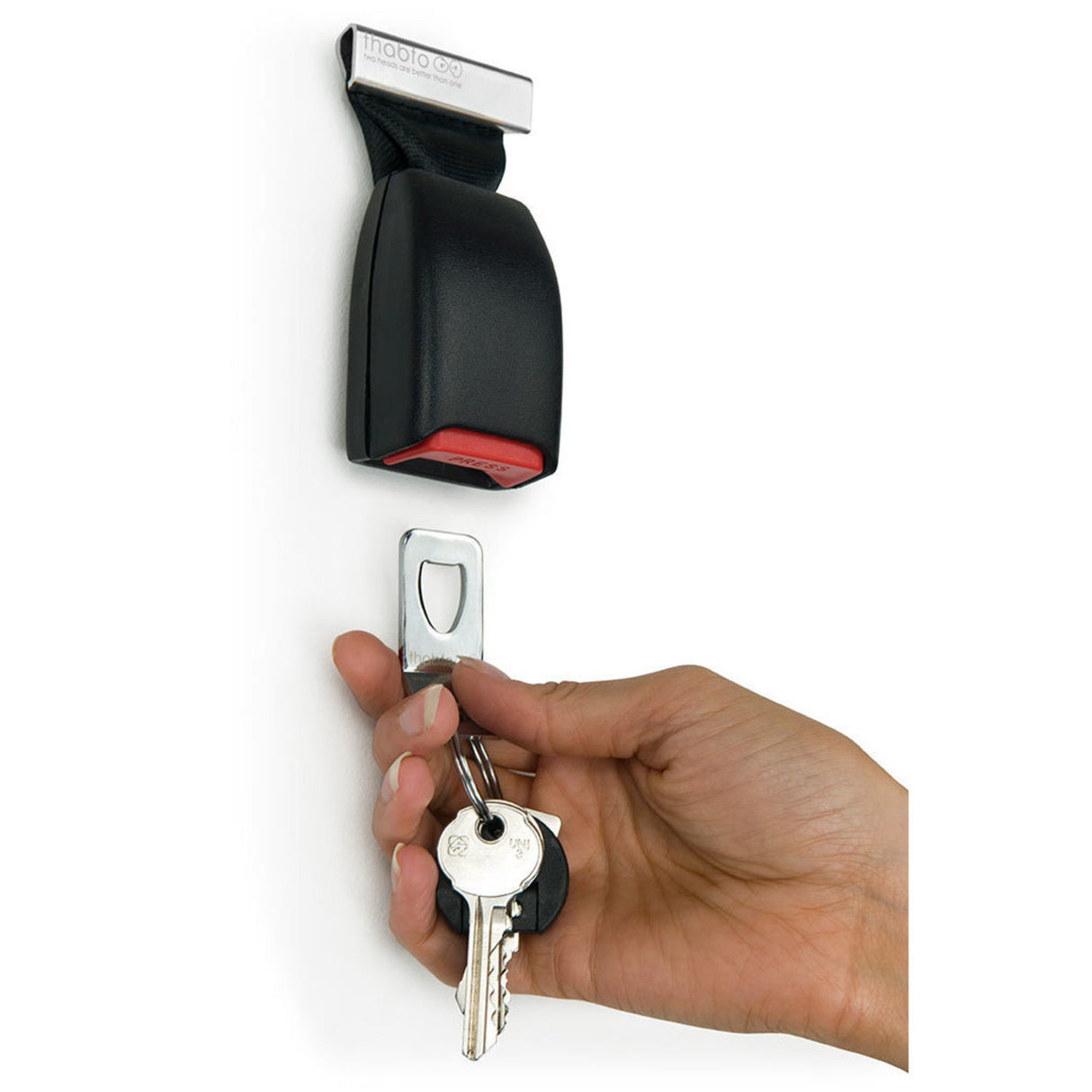 Gurtschloss Schlüsselhalter: Autofahrer Schlüsselbund einfach und sicher  befestigen! –