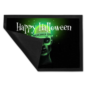 Fußmatte mit Zombie Motiv und Happy Halloween Schriftzug