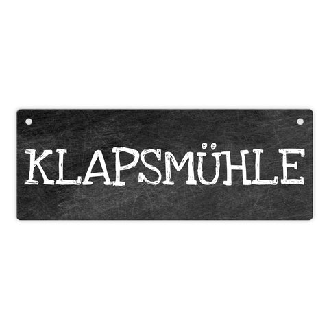 Klapsmühle Metallschild das perfekte Türschild für die Wohnungstüre