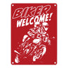 Biker Welcome Metallschild zum Thema Motorrad fahren und frei sein