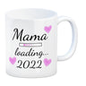 Mama loading 2022 Kaffeetasse mit Herzen für die Schwangerschaft