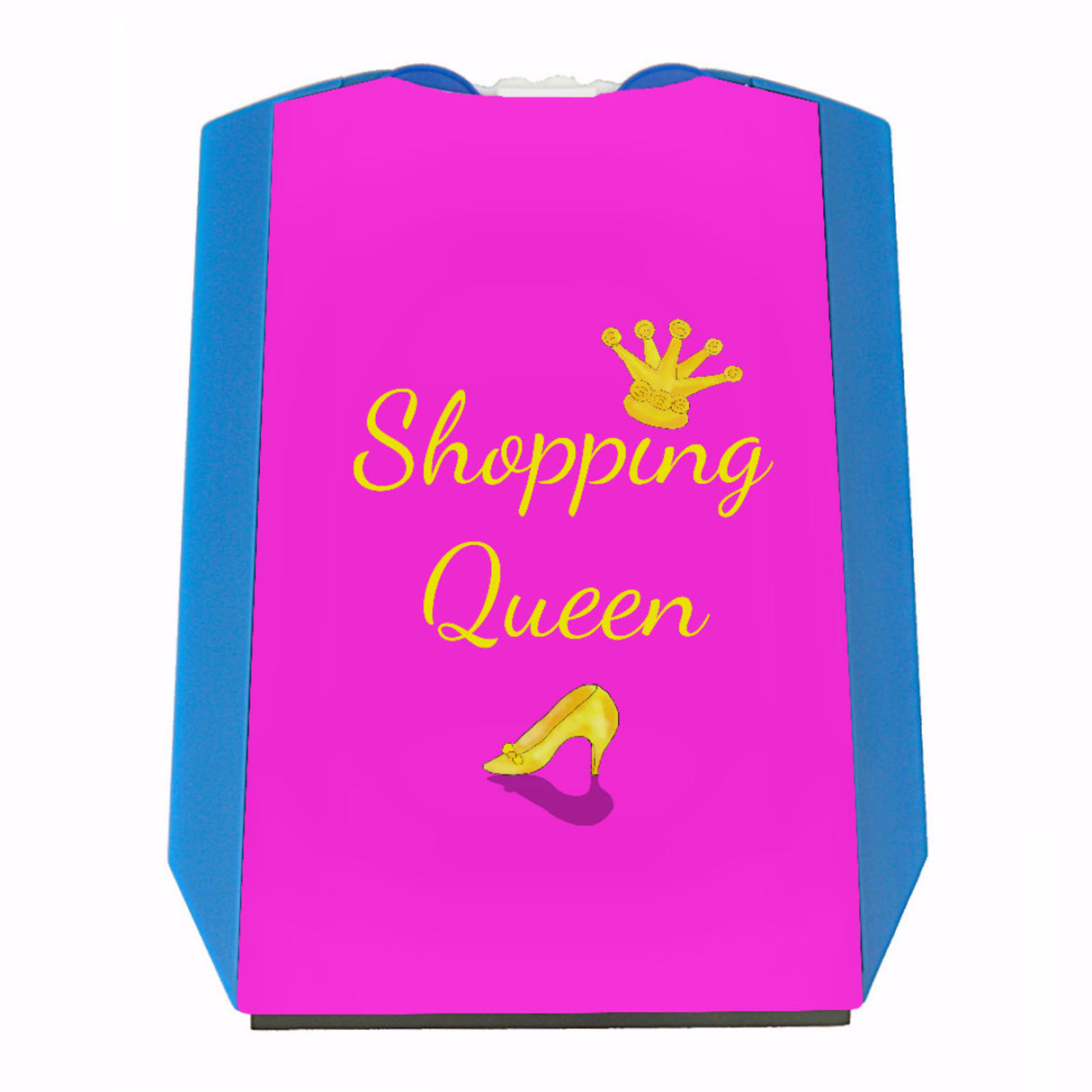 Shopping Queen Parkscheibe in rosa mit Krone und 2 Einkaufswagenchips