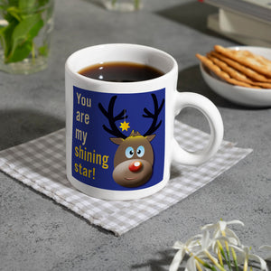 Weihnachten Kaffeebecher mit Rentier Motiv