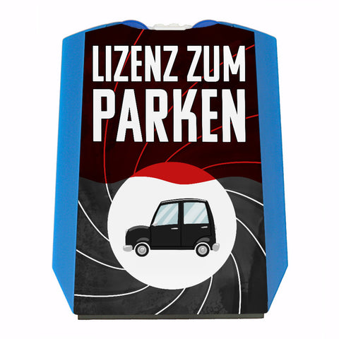 Lizenz zum Parken Geheimagent Parkscheibe mit 2 Einkaufswagenchips
