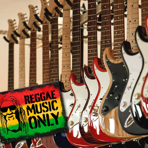 Reggae Music Only Metallschild mit Rastafarigesicht