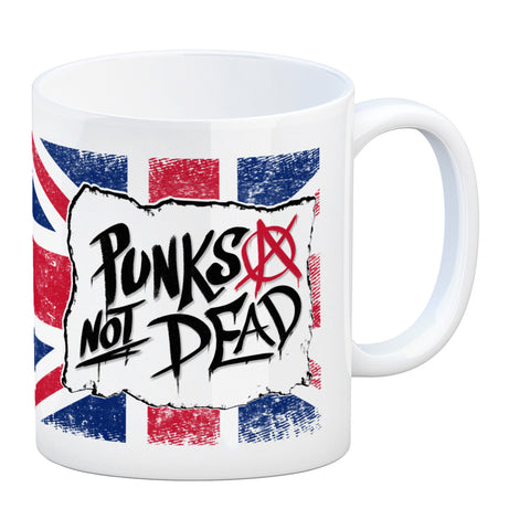 Punks not Dead Union Jack Kaffeebecher