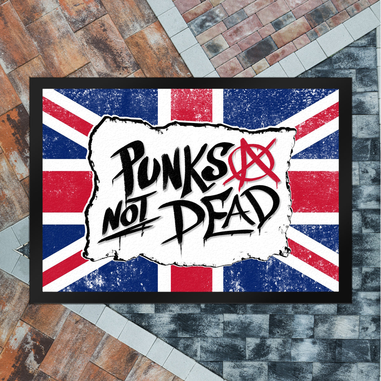 Punks not Dead Union Jack Fussmatte