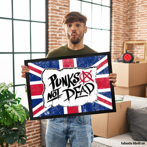 Punks not Dead Union Jack Fussmatte