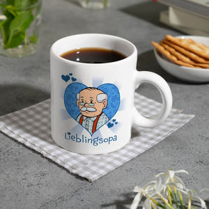 Lieblingsopa Kaffeebecher mit Opa im Herz