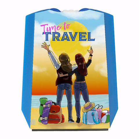 Time to travel beste Freundin Parkscheibe mit 2 Einkaufswagenchips