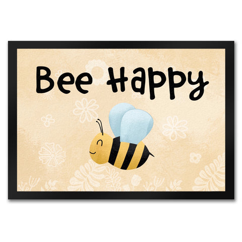 Bee Happy lustige Fußmatte mit glücklicher Biene