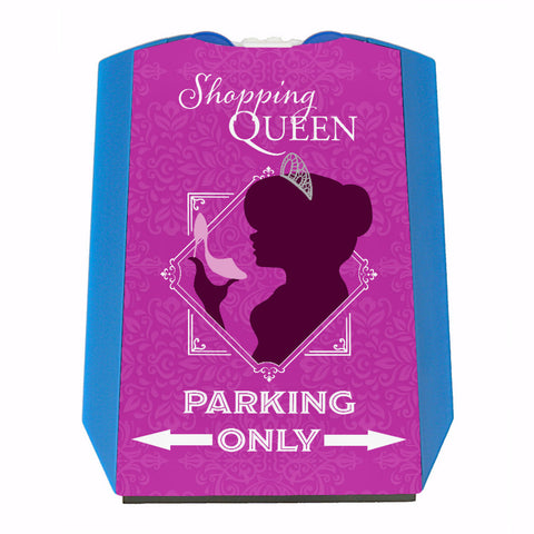 Shopping Queen Parking Only Parkscheibe mit zwei Einkaufswagenchips