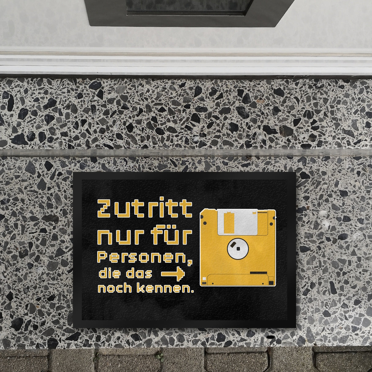 Retro Fußmatte Zutritt nur für Disketten-Kenner - Jetzt kaufen und Klicken!  –