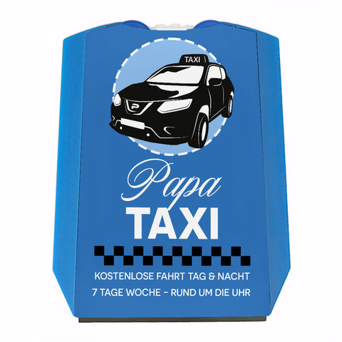 Papa Taxi Parkscheibe mit 2 Einkaufswagenchips