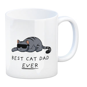 Best cat dad ever Katzen Kaffeebecher