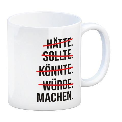 Motivation Kaffeebecher mit lustigem Motiv