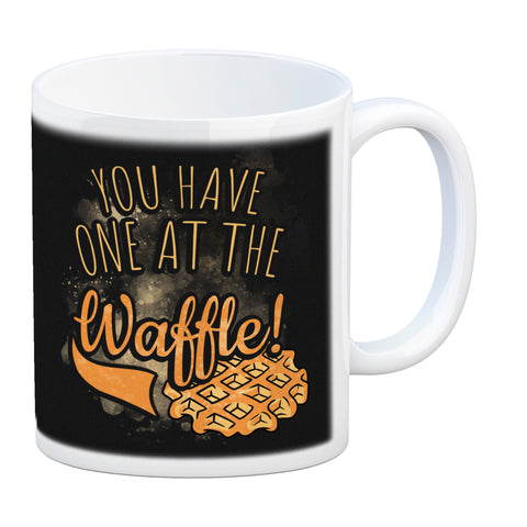 You have one at the waffle Kaffeebecher in Denglisch