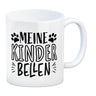 Meine Kinder bellen Hunde Kaffeebecher