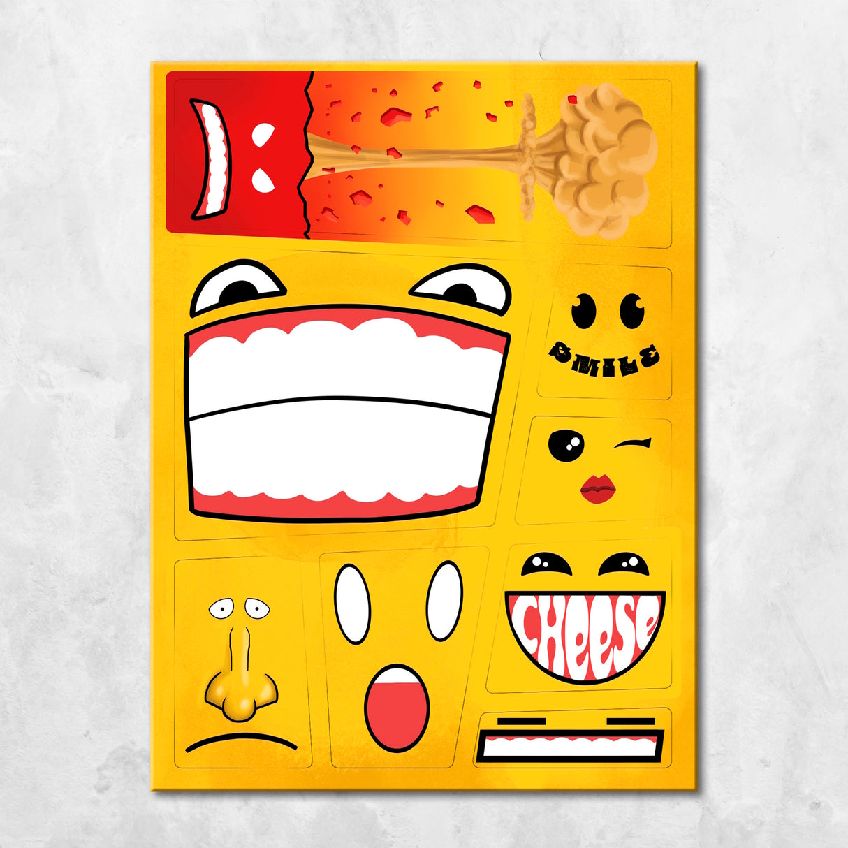 Emoticon Kühlschrankmagnete im 8er Set