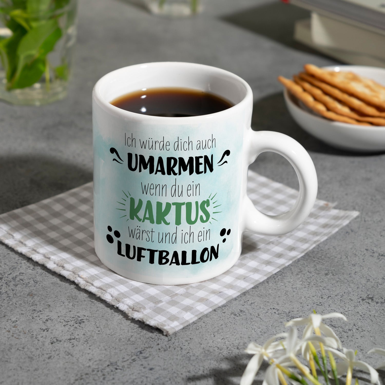 Ameisenbär-Tasse „Bildung Wichtig, Ameisenbären Wichtiger“ – Lustige Spruch-Tasse 300 Ml