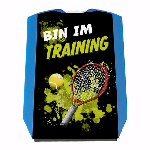 Bin im Training Tennis Parkscheibe mit 2 Einkaufswagenchips