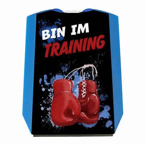 Bin im Training Boxhandschuhe Parkscheibe mit 2 Einkaufswagenchips