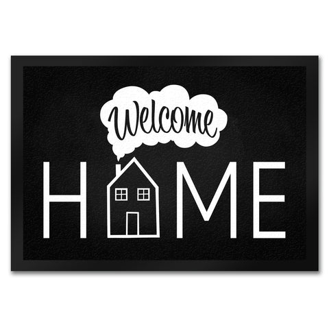 Welcome Home Fußmatte mit Haus-Motiv