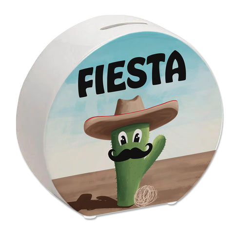 Fiesta - Kaktus mit Sombrero Spardose