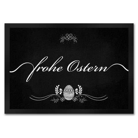 Frohe Ostern Fußmatte mit Ornamenten