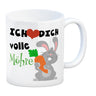 Ich liebe dich volle Möhre Kaffeebecher