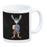 Süffige Ostern Kaffeetasse mit bayerischem Osterhasen in Lederhosen