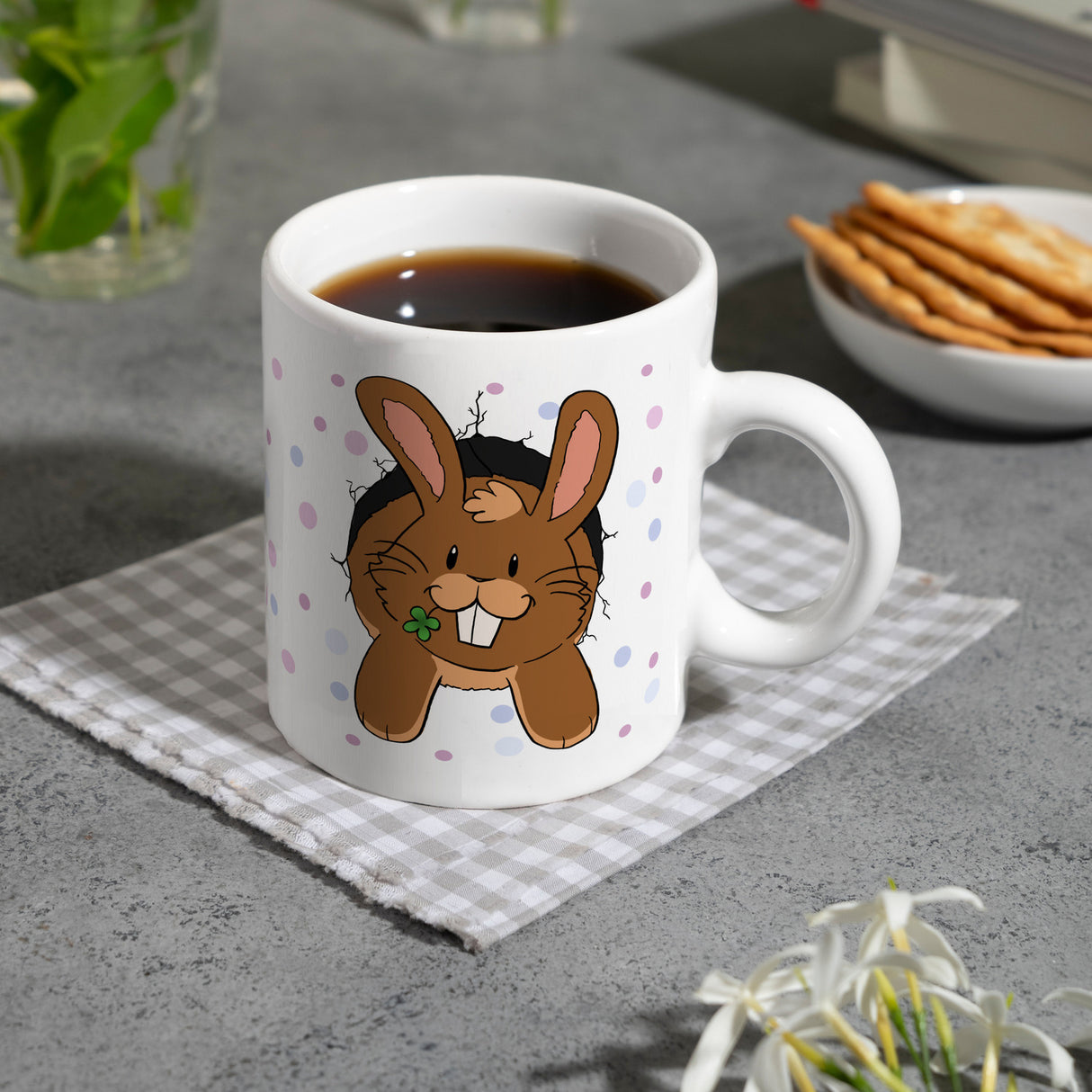 Hasenbau Kaninchen Kaffeebecher