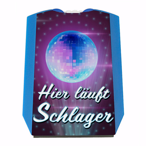 Hier läuft Schlager Parkscheibe für Schlagerfans mit 2 Einkaufswagenchips