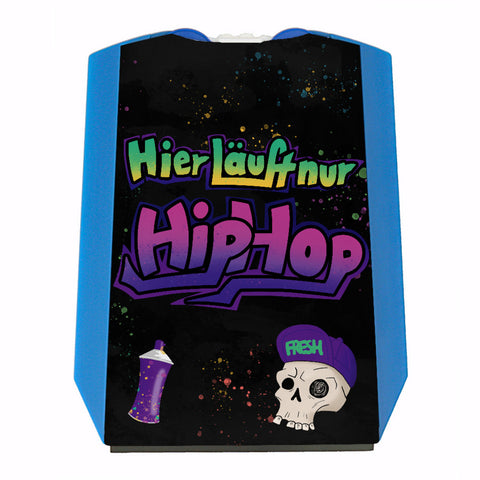 Hier läuft nur Hip-Hop Parkscheibe für Rapper mit 2 Einkaufswagenchips