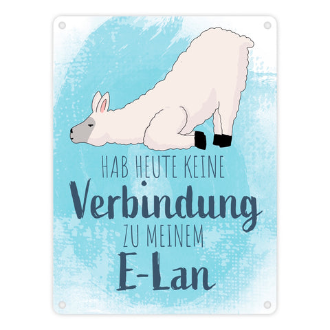 Hab heute keine Verbindung zu meinem E-Lan Alpaka Metallschild