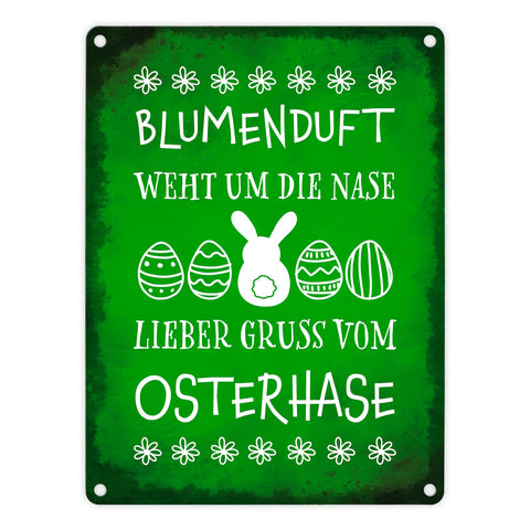 Lieber Gruß vom Osterhase Metallschild