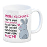 Mein Schatz, du bist der süßeste Hase für mich Kaffeebecher