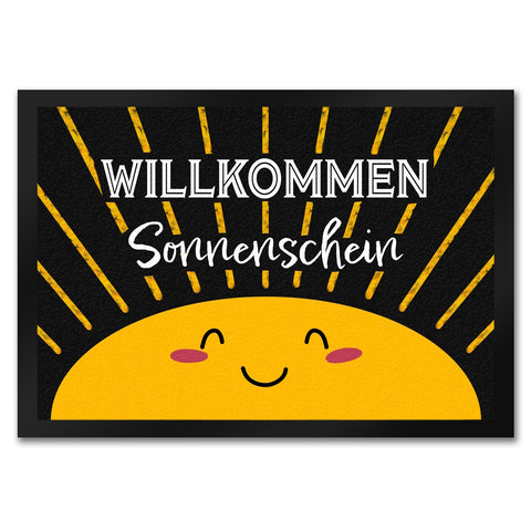 Willkommen Sonnenschein Fußmatte